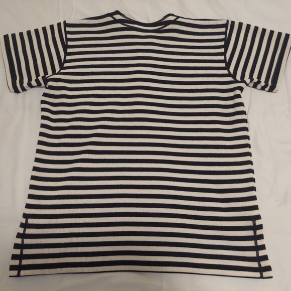 Pre-Loved Vintage Women's Chaus Striped Shirt- Large - Picture 4 of 8